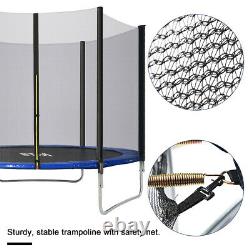 10FT 12FT 14FT Trampoline Safety Enclosure Nets Spring Cover Ladder Anchor Kit