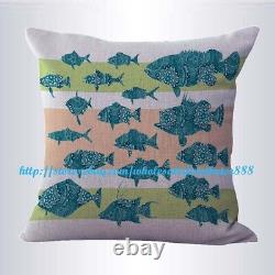 10pcs decor pillows cushion covers whale anchor turtle