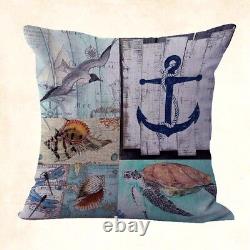 10pcs decorative bulk lot cushion covers sailing beach anchor shells
