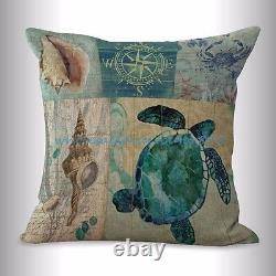 10pcs pillow throw decor wholesale cushion covers beach anchor turtle starfish