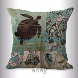 10pcs pillow throw decor wholesale cushion covers beach anchor turtle starfish