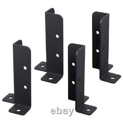 2 Count Fence Kit Post Anchor Bracket Railing Base Cover Repair Suite