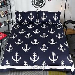 3D Anchor Pattern 24 Bed Pillowcases Quilt Duvet Cover Set Single Queen King AU