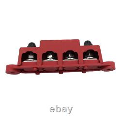 4x 4 Stud Bus Bar with Cover Terminal Distribution Block