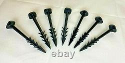 6 Fabric Weed Control Pegs Securing Ground Cover Fixing Anchor Membrane Yuzet