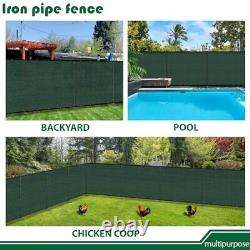 6'Hx24'W Outdoor Freestanding Privacy Screen Fence Panels with 0 6'x24' Green