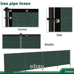 6'Hx24'W Outdoor Freestanding Privacy Screen Fence Panels with 0 6'x24' Green