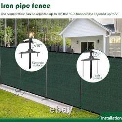 6'Hx24'W Outdoor Freestanding Privacy Screen Fence Panels with 0 6'x24' Green