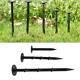 6 Plastic Tarp Stakes Anchors Sturdy For Garden Weed Netting Cover Tent A9t6
