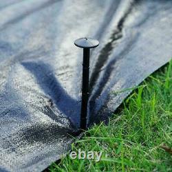 6 Plastic Tarp Stakes Anchors Sturdy For Garden Weed Netting Cover Tent A9T6