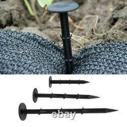 6 Plastic Tarp Stakes Anchors Sturdy For Garden Weed Netting Cover Tent A9T6