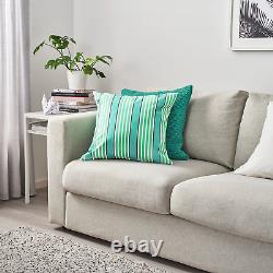 6 X FUNKÖN Cushion cover, in/outdoor, turquoise/green50x50 cm