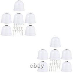 6pcs Garden Cloches for Indoor/Outdoor Plant Growth with Anchoring Stakes