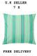 7 X FunkÖn Cushion Cover, In/outdoor, Turquoise/green50x50 Cm