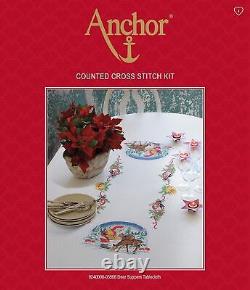 ANCHOR Deer Suppers Tablecloth Cross Stitch Kit