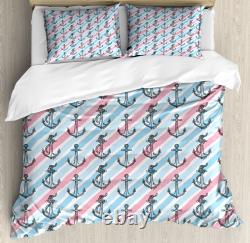 Anchor Duvet Cover Set Abstract Ocean Anchor Rope