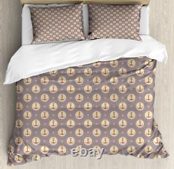 Anchor Duvet Cover Set Maritime Pattern Stars