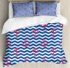 Anchor Duvet Cover Set With Pillow Shams Geometric Coastal Design Print