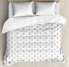 Anchor Duvet Cover Set With Pillow Shams Hipster Little Hearts Print