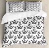 Anchor Duvet Cover Set With Pillow Shams Marine Ropes Hipster Print