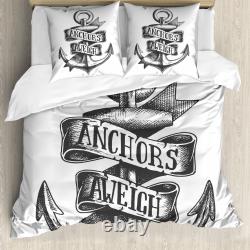 Anchor Duvet Cover Tattoo Style Old