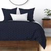 Anchor Gold Navy Nautical Sea Marine Water Sateen Duvet Cover By Spoonflower