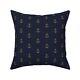 Anchor Gold Navy Nautical Throw Pillow Cover W Optional Insert By Spoonflower