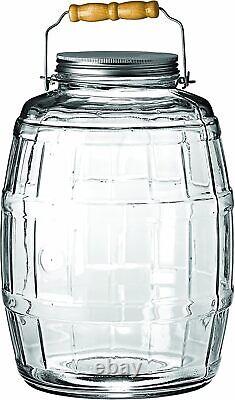 Anchor Hocking 2.5 Gallon Glass Barrel Jar with Lid