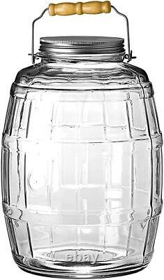 Anchor Hocking 85679 2.5 Gallon Glass Barrel Jar With Lid