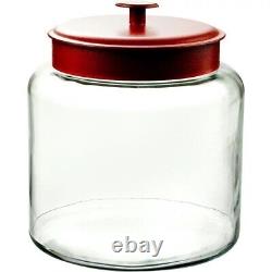 Anchor Hocking 91022 1.5 Gal Glass Container withRed Cover