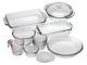 Anchor Hocking Complete Glass Bakeware Set 15 Piece Tempered Tough Pre-heated