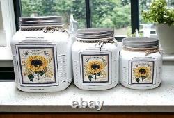 Anchor Hocking Cracker Jar Canister Set with 45 Label Choices