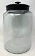 Anchor Hocking Montana Glass Jar With Fresh Sealed Lid, Black Metal, 2.5 Gal. 4 Pk
