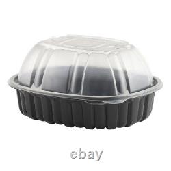 Anchor Packaging Large Vented Chicken Combo Pack Black with Clear Lid, 170 of Each