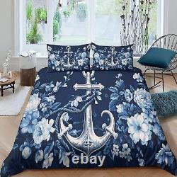 Anchor for Boys Girls Comforter Covers 3D Printed Quilt Cover Duvet Cover with