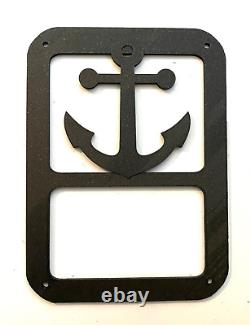 Anchor in 3D BLK For Jeep Wrangler JK/JKU Rear Tail Light Covers Boating