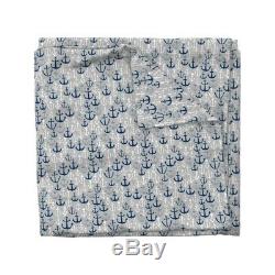 Anchors On Nautical Sailing Summer Boat Ocean Sateen Duvet Cover by Roostery