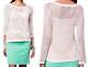 Anthropologie Netted Anchors Top Medium 6 8 Ivory $118 Pullover Cover Up Nwt