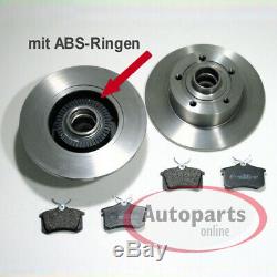 Audi A4 B5 Brake Discs ABS Rings Brake Pads Spritzbleche Wheel Bearing Rear
