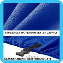 BLUE BOAT COVER FITS CHAPARRAL 225 SSI WIDE TECH WithO ANCHOR ROLLER 2012-2014