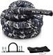 Battle Exercise Training Rope With Camo Protective Cover & Anchor Strap Kit For