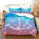 Blue Pink Swoosh 3d Printed Anchor Print Bedding Set For Ladies And Girls