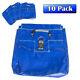 Blue Vinyl Sandbag Cover Anchor Weight 50 Lb Capacity Heavy Duty 10 Pack Lot