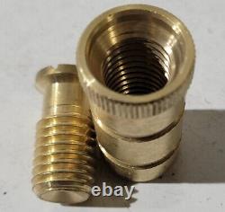 Brass Screw Concrete Pool Deck Anchor For Swimming Pool Cover Male Female QTY 35