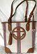 Brighton Captain Tote 3d Anchor Bay Nautical Leather + Canvas $375 Msrp