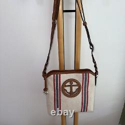 Brighton New Nwt Crew Anchor Bay Costal Nautical Canvas Crossbody Bag $285