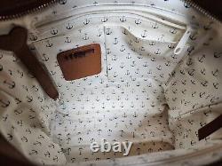 Brighton On Board Captain Tote 3d Anchor Bay Costal Nautical Canvas Handbag$375