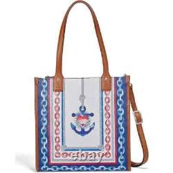 Brighton Sailor Heart Anchor and Soul Leather Tote Bag