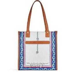 Brighton Sailor Heart Anchor and Soul Leather Tote Bag