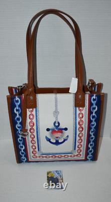 Brighton Sailor Heart Anchor and Soul Leather Tote Bag